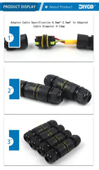 M25-2/3/4/5 Pin IP68 Push-In Spring Splice Terminal Blocks With Lever Quick Wire Connector Outdoor Waterproof Junction Box