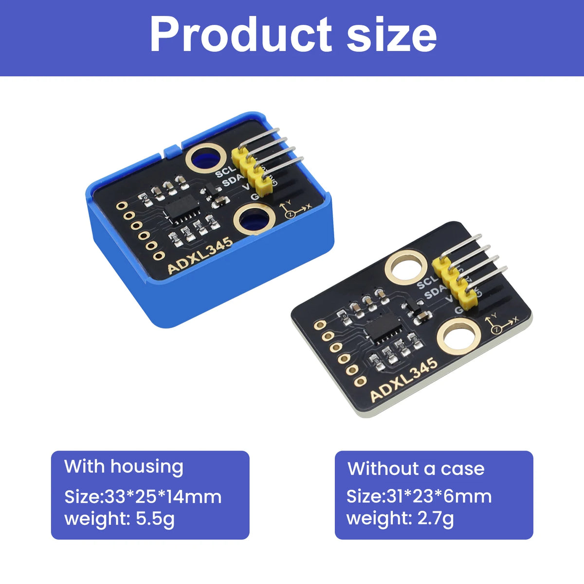 New Model ADXL345 3-Axis Accelerometer Tilt Sensor Module for Arduino IDE Programming Compatible With Lego Blocks