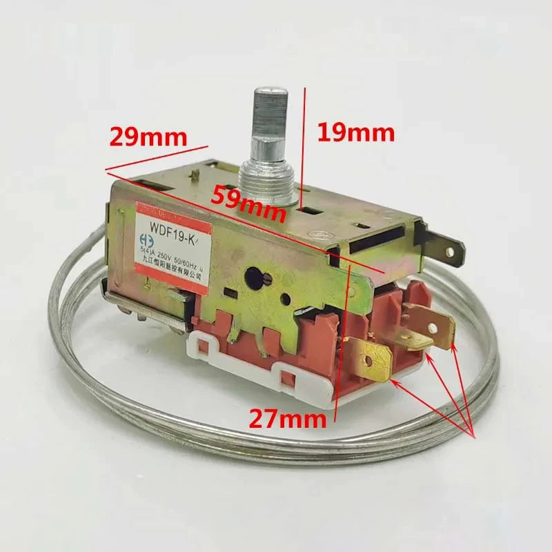 Thermostat Switch WDF19-K Refrigerator Thermostat Household Metal Temperature Controller for Siemens Bosch Refrigerator Parts