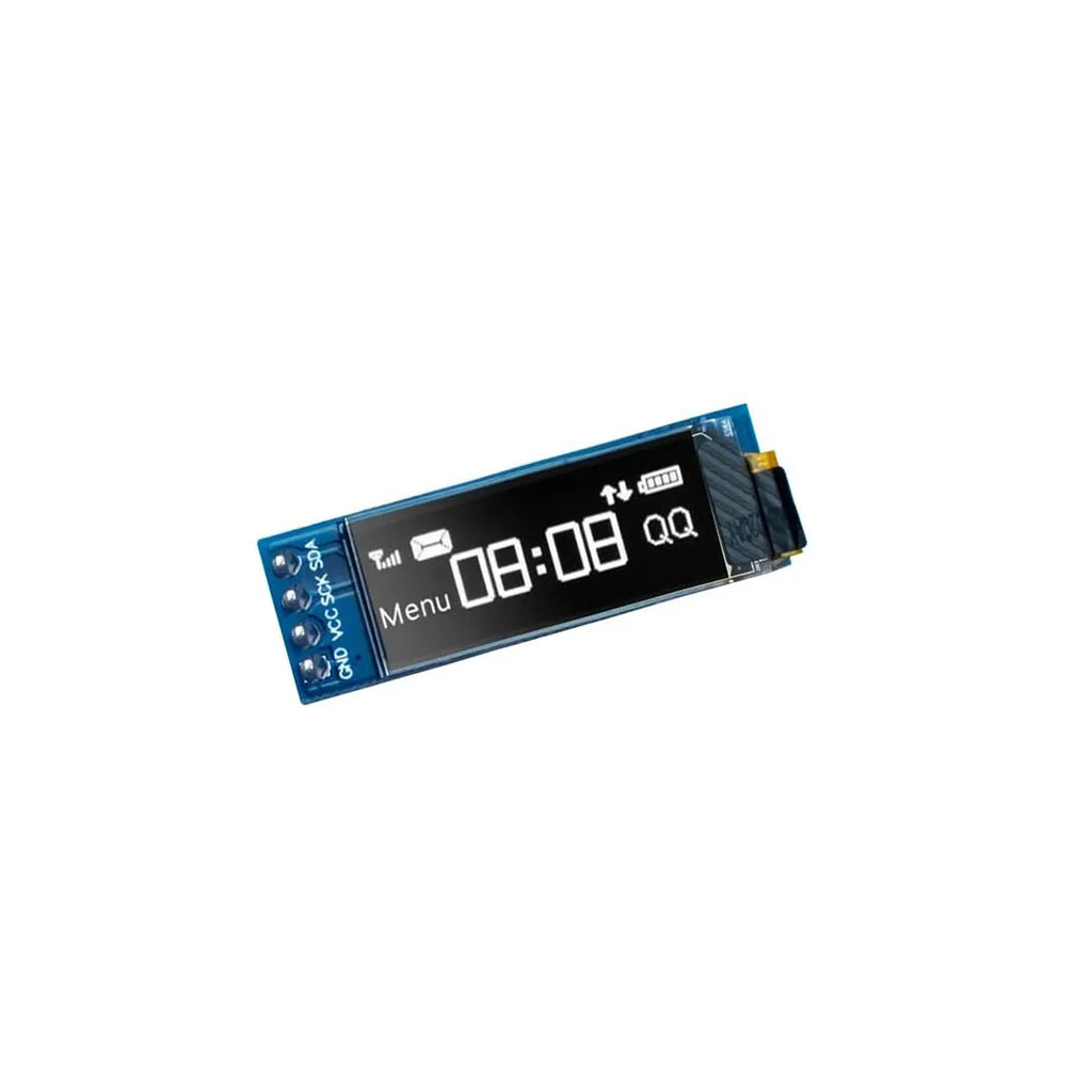 0.91 Inch OLED Display Module White/Blue OLED 128X32 LCD LED Display SSD1306 12832 0.91 IIC I2C Communicate for Arduino