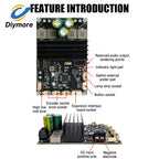 DC 9-30V Bluetooth Power Amplifier Module 2×100W Dual Channel APP Tuning Audio Board for Home Outdoor Speaker DIY Audio Upgrade