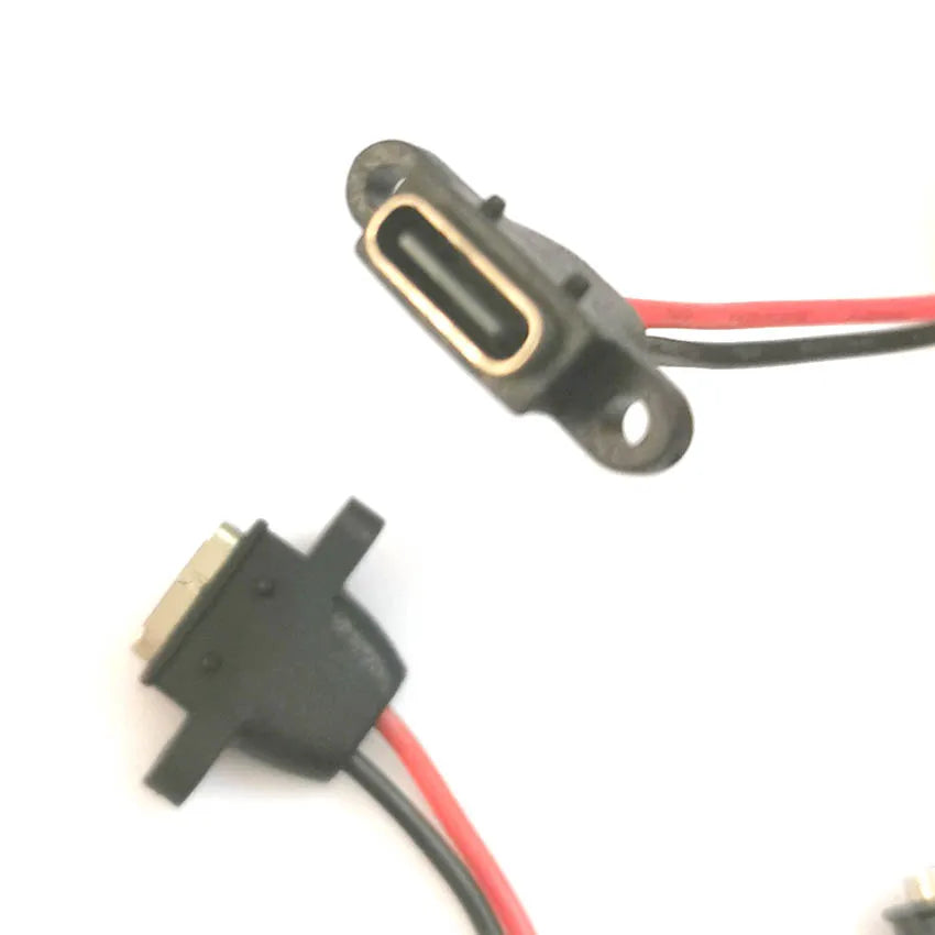 1-10PCS USB C-Type Waterproof Connector Welding Wire Female Socket C-Type Port Charging Interface Socket With Welding Wire