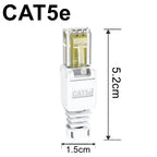 RJ45 Tool-less CAT6a Connector NoCrimp Connector CCTV Ethernet Cable Tool-less Crystal Head Plug CAT5 CAT5e CAT6A RJ45 Connector