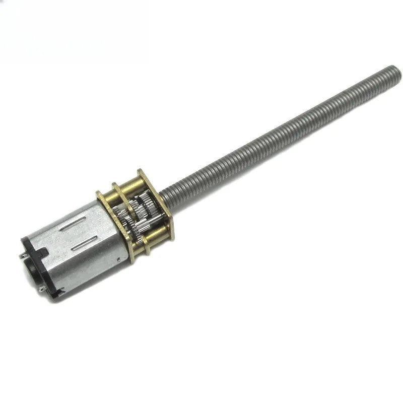 DC 3V 6v  gear motor N20 long shaft screw motor M4-55 threaded rod low speed metal Electric motor Smart car