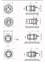 M8 3pin 4pin 5pin sensor connector waterproof male&female plug screw threaded coupling 3 4 5Pin