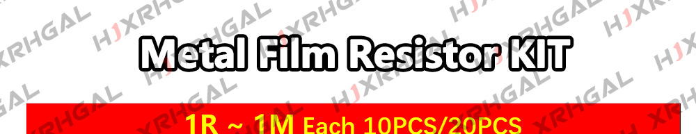 150PCS 300PCS 1/4W 1/2W 1W 2W 3W Resistance 1% Metal Film Resistor Assortment Kit Set 30Values Each 5/10PCS 1~750 1K~820K Ohm