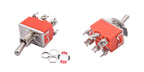 5pcs SPST DPDT 250V 15A Toggle Switch 2 3 Position Latching On-Off On-On On-Off-On E-TEN1322 1021 1122 1221 1321 Cap Waterproof