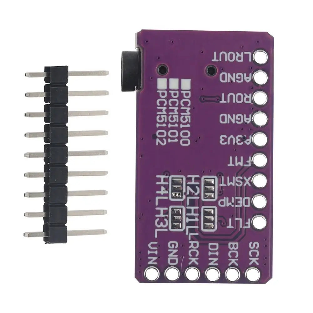 PCM5102 Digital Audio Stereo Digital-to-Analog Converter DAC Decoder Board Module, Decoder I2S IIS