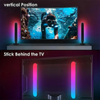 2pcs RGB Led Light Bar Music Rhythm Lights for  Gaming Room Tv and Party Decoration Sync with Music Rgb Desk Lamp