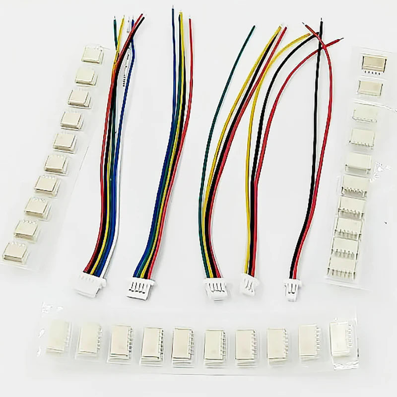 10Set SH1.0 1.25 ZH1.5 PH2.0 XH2.54 Connector Female Housing 10/20/30cm Wire Cable+Male Pin 2/3/4/5/6/7/8/9/10/12P Wafer