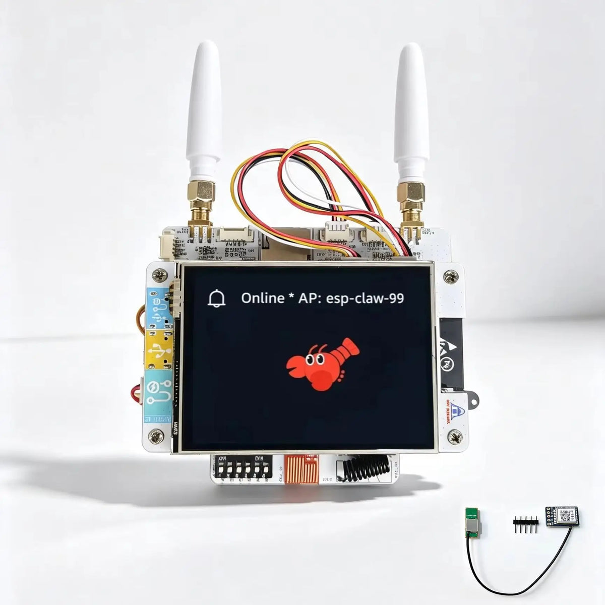 NM-CYD-C5 ESP-Claw New AI Agent Board with 2.8″ TFT LCD Touchscreen with ESP32-C5 Support NM-RF-HAT Dual Band WiFi IoT Mainboard
