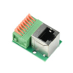 RJ45 Female Breakout Board Solderless RJ45 to 8Pin Quick Spring Terminal RJ45 Female Connector