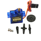 90 Degree Metal Gear Micro Servo 180/270/360 Degree Controllable Angle Steering Motor for RC Car Boat DIY