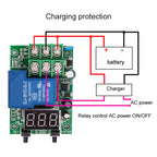 Relay Switch Controller DC 6~80V Voltage Detection Charging Discharge Monitor with Case Digital display DC voltage detection