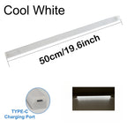 Motion Sensor Bar Light Type C Rechargeable Light LED Magnetic Attraction Night Light for Kitchen Bedside Wardrobe Bookcase