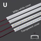 LED Aluminum Rigid Light Bar DC12V 50CM 20 Inch U/V-Shape 5730 36LEDs LED Aluminum Channel Home Decoration Lighting
