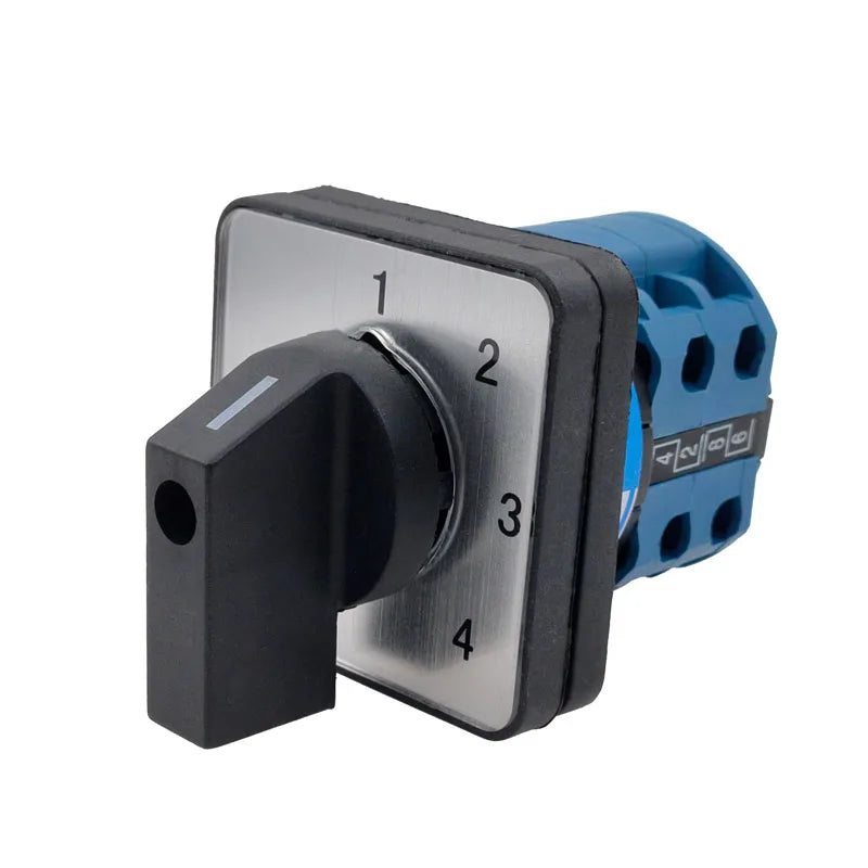 Electric 2/3/4 Position 8 Terminals Rotary Cam Changeover Switch 500V 20A LW28-20