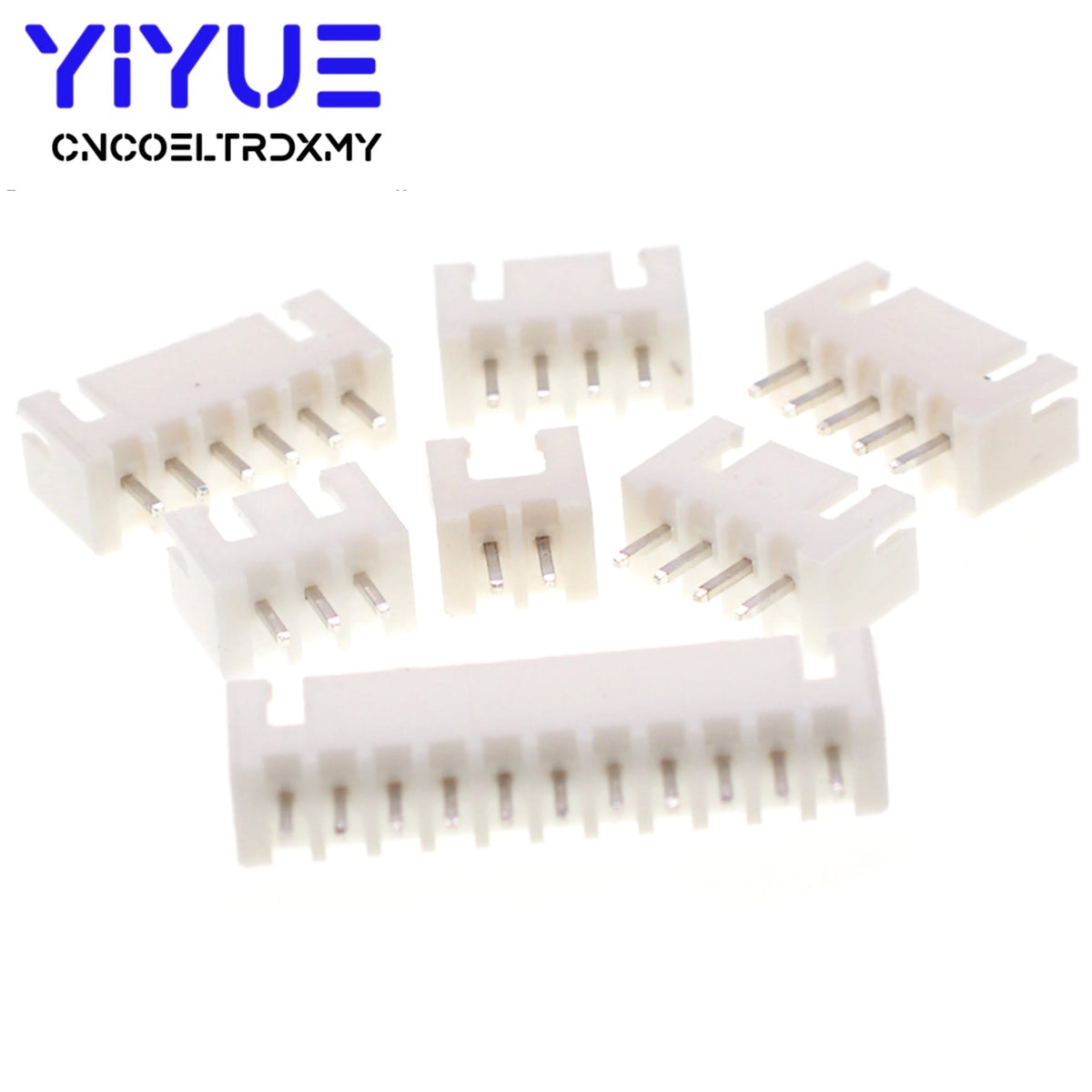 1000pcs XH2.54 2p 3p 4p 5p 6pin 2.54mm Pitch Pin Header JST Connector Wire Connectors Adaptor XH 2.54mm Spacing Connector TJC3
