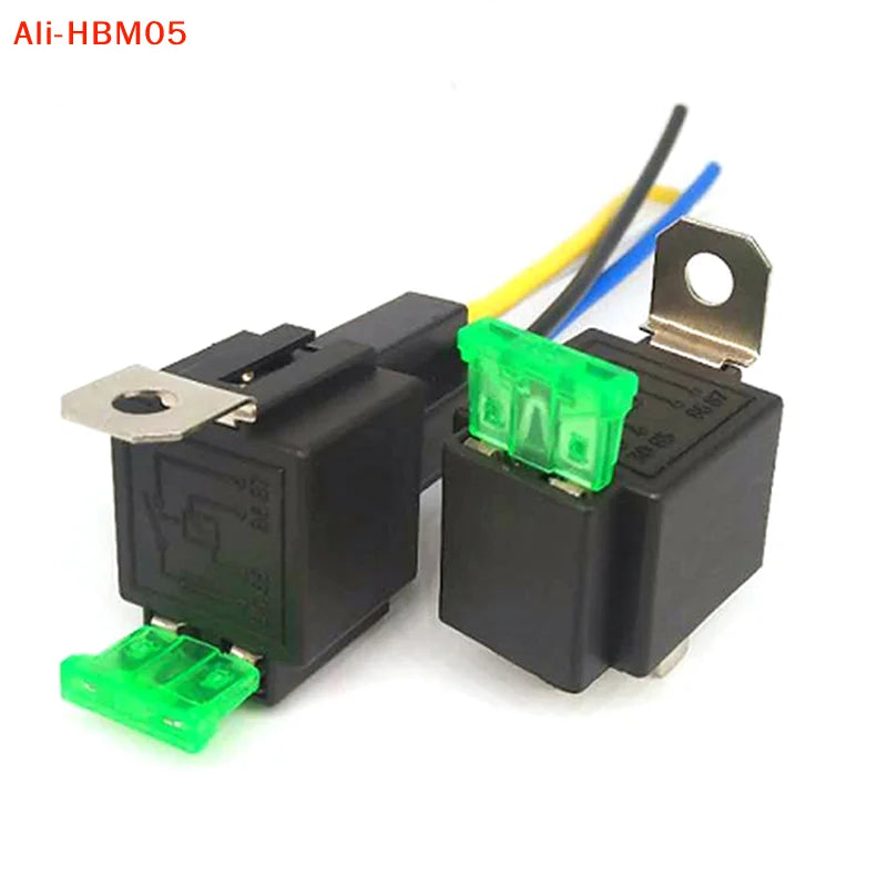 (HB05)1Pc 4 Pin 5 Pin 30A Auto Relay With Fuse Coil Voltage 12V/24V DC Relay Vehicle Rel Fused Relay