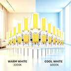 10PCS LED COB Lamp 6W Bulbs Dimmable G4 mini COB AC DC 12V 220V Candle Lights Replace 30W 40W Halogen for Chandelier Spotlight