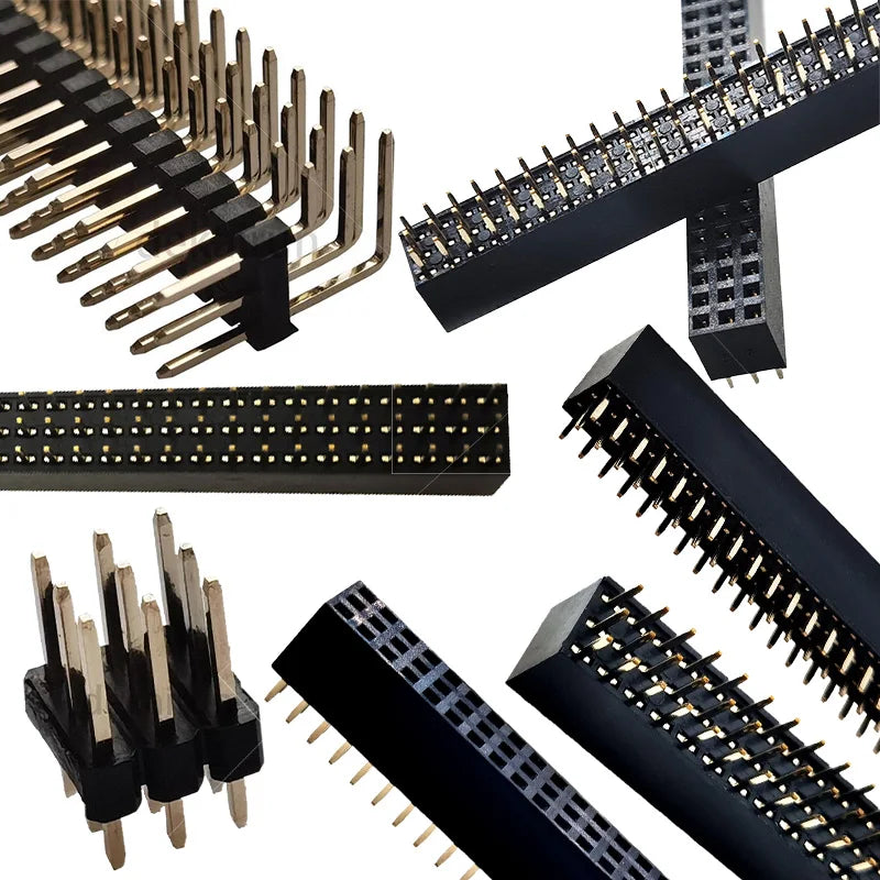 5pcs 2.0mm 3*40P Triple Row Straight 90D Right Angle R/A Breakaway Rohs Gold PCB Male Female Pin Header Connector 3x40pin
