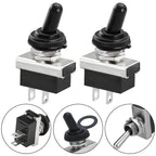 2PCS Toggle Switch KN3D-101 On/Off Switch 25A 12V 2 Pin Locking Electronics SPST SPDT DPDT Power Rocker Waterproof Cap
