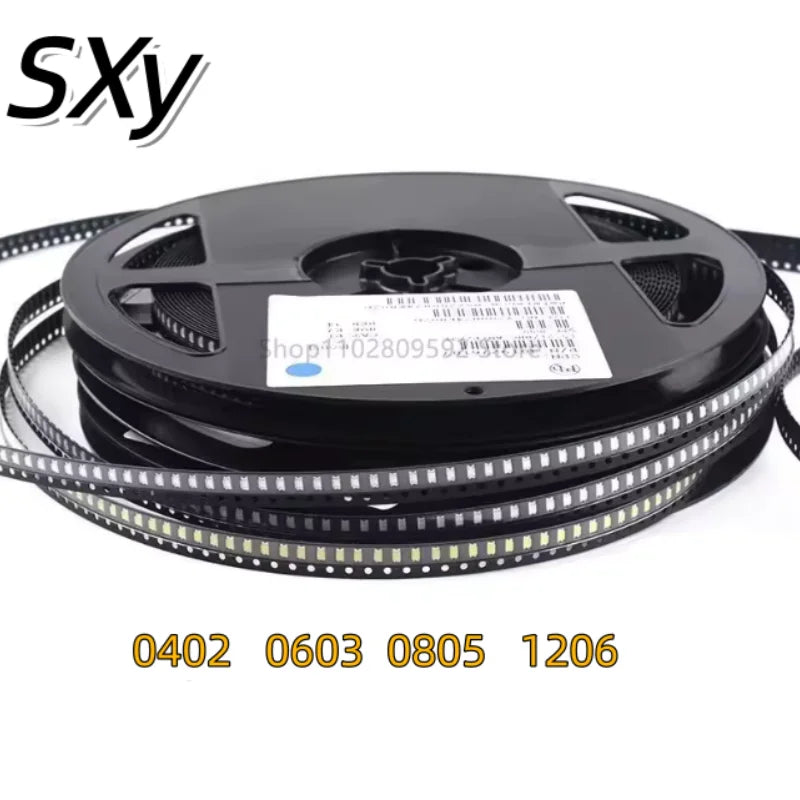 SMD LED Diode Tape Reel 0402 0603 0805 1206 1210, Multi Color Red Green Blue Yellow Warm White Purple Pink Orange SMT LED Lamp