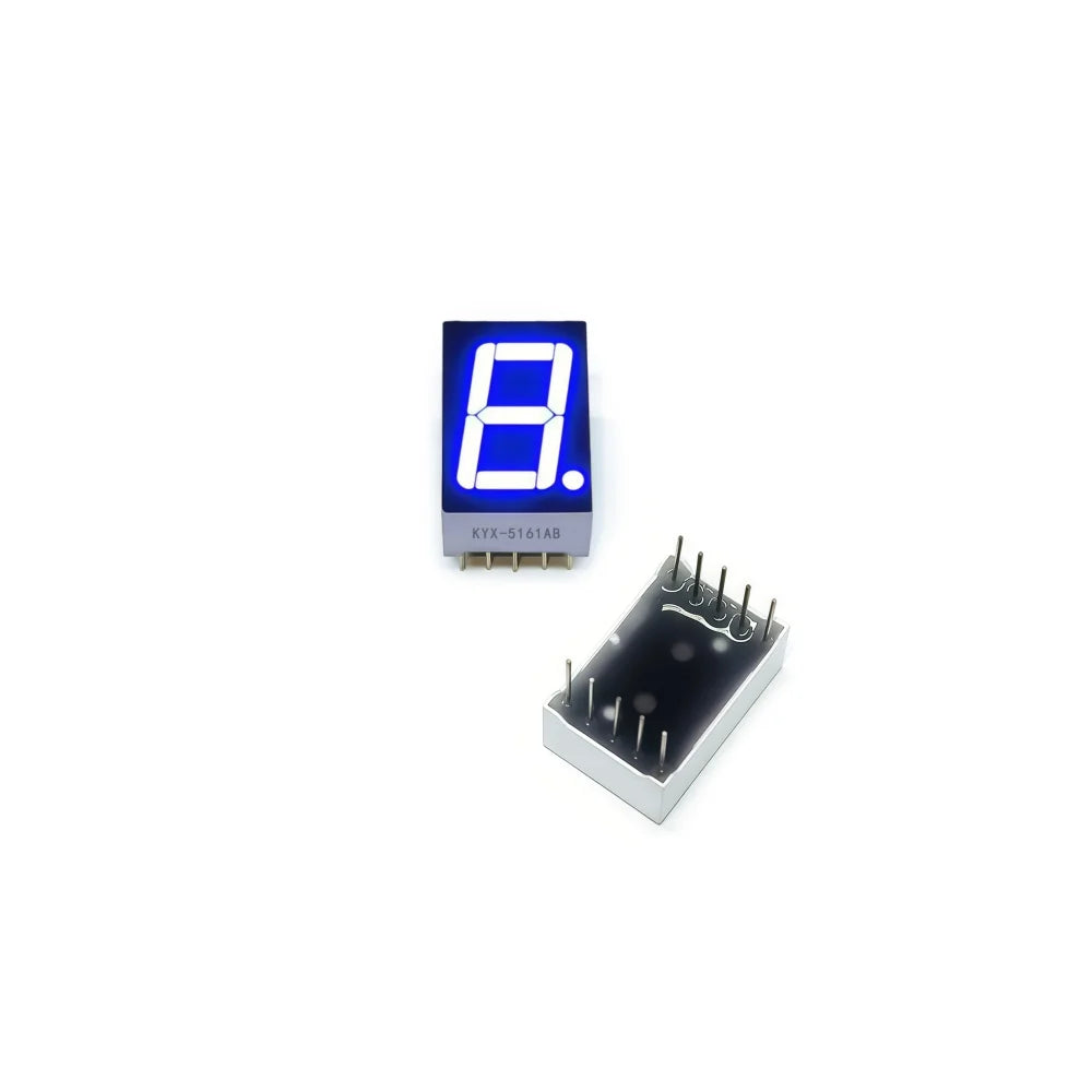 10PCS 0.56-inch 1-digit digital tube 12.6mmX19mm digital display screen "8" high 14.2mm 7-segment digital tube 5161series5611