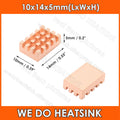 WE DO HEATSINK Small Tiny Useful Pure Copper Heat Sink Without or With Thermal Pad For Raspberry Pi Banana Pi IC Chipset Package