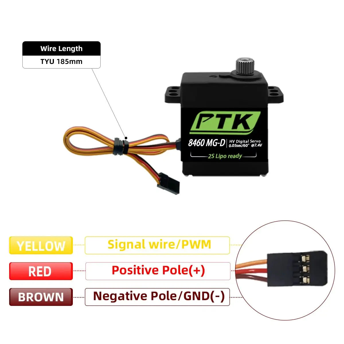 PTK 8460 MG-D9gDigital servo Metal Gear Remote Control Helicopter Remote Control Model car aircraft robot Electric curtain motor