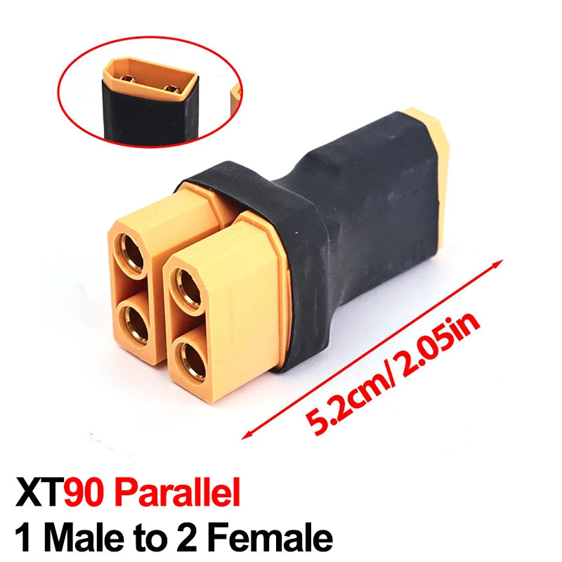 XT60/XT90 Male Female Parallel Plug Adapter Converter Connector Cable Lipo Battery Harness Series Plug Wiring Replacement Part