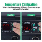 750W Soldering Station 2 IN 1 Soldering Iron Fast Heating Welding Kit LCD Hot Air Gun SMD PCB Repair Tools Mini Rework Station