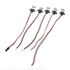1pcs USB C Type-C 2Pin Waterproof Connector Female Socket Charging Port W/ Welding Wire Dupont Line MX1.25 PH2.0 XH2.54 Terminal
