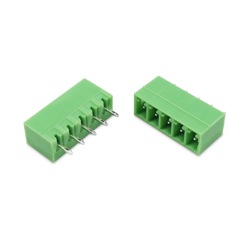 10pcs/lot KF2EDG 3.5mm / 3.81MM Pluggable Pcb Terminal Block Right Angle/ Straight Needle Pin Connector 2/3/4/5/6/7/8/10p