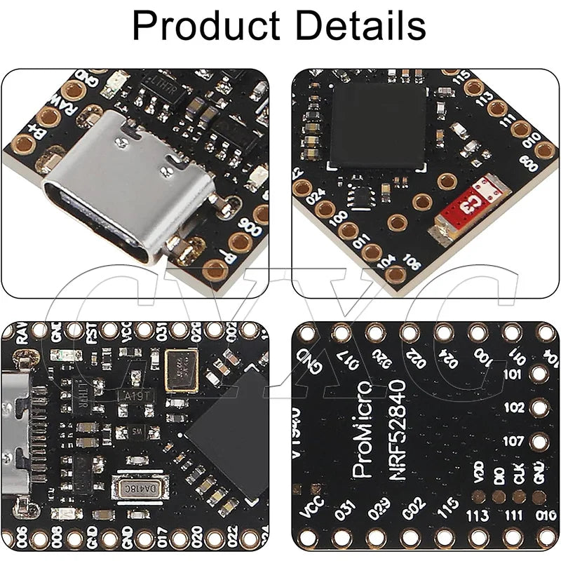 1-10PCS Pro Micro NRF52840 Development Board Compatible With Nice!Nano V2.0 Bluetooth Charging Management Pro Micro NRF52840