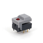 10Pcs PB86-A1 6Pin With LED Momentary SPDT Square Push Button Tact Switch for Stage Equipment Control