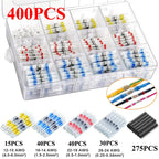 300pcs-800pcs Solder Sealed Wire Connectors Heat Shrink Solder Butt Connectors Solder Connector Kit Automotive Marine Insulation