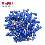 1000pcs/Pack E0508 E7508 E1008 E1508 E2508 Insulated Ferrules Terminal Block Cord End Wire Connector Electrical Crimp Terminator