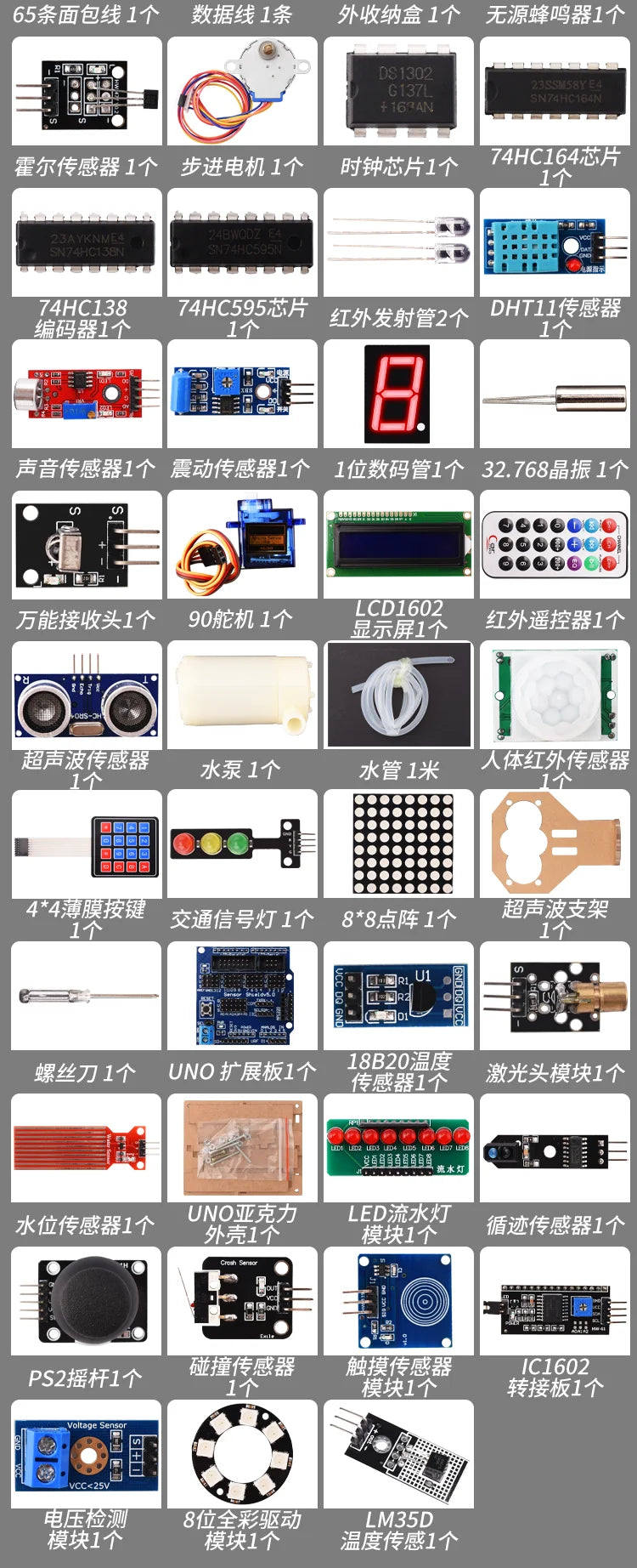 Arduino UNO R3 Starter Kit - Scratch Programming STEM Learning DIY Electronics Development Board Compatible with Arduino IDE for