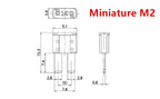 100/50/10pcs Miniature M2 Small Medium Car Fuses Automotive Blade Type Fuse 1A 2A 3A 5A 7.5A 10A 15A 20A 25A 30A 35A 40A 50A