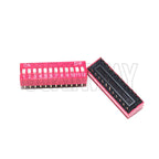 10PCS Slide Type Switch Module 2.54mm 1 ~ 12 Bit Position Way DIP Blue Pitch Toggle Switch Blue Snap Switch For PCB 8PIN 6PIN
