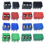 10/20PCS PCB Terminal Block Connector Pitch 5.0mm KF301 Straight Pin 2P 3P Screw PCB Terminal Blocks Connector Assortment Kit