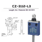 CNTD Micro Travel Limit Switch CZ‑3 Series CZ‑3101 CZ‑3104 CZ‑3108 CZ‑3112 IP67 Waterproof 5A 250V Position Control Switch