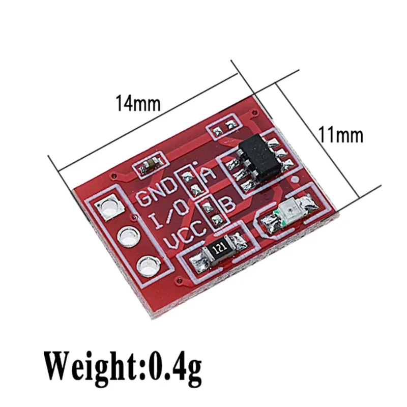 5PCS TTP223 Touch Key Switch Module Touching Button Self-Locking/No-Locking Capacitive Switches Single Channel Reconstruction