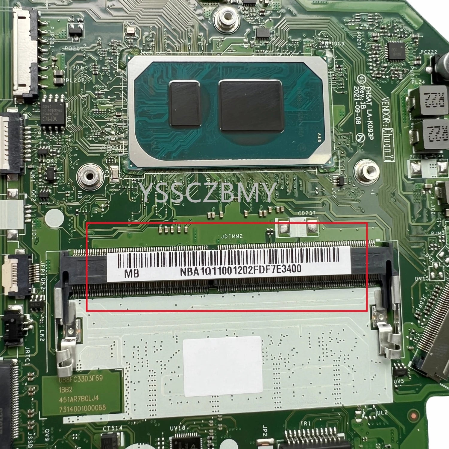 FH5AT LA-K093P Mainboard For Acer Aspire A515-56 Laptop Motherboard With CPU i3 i5 i7 RAM 4GB Test OK