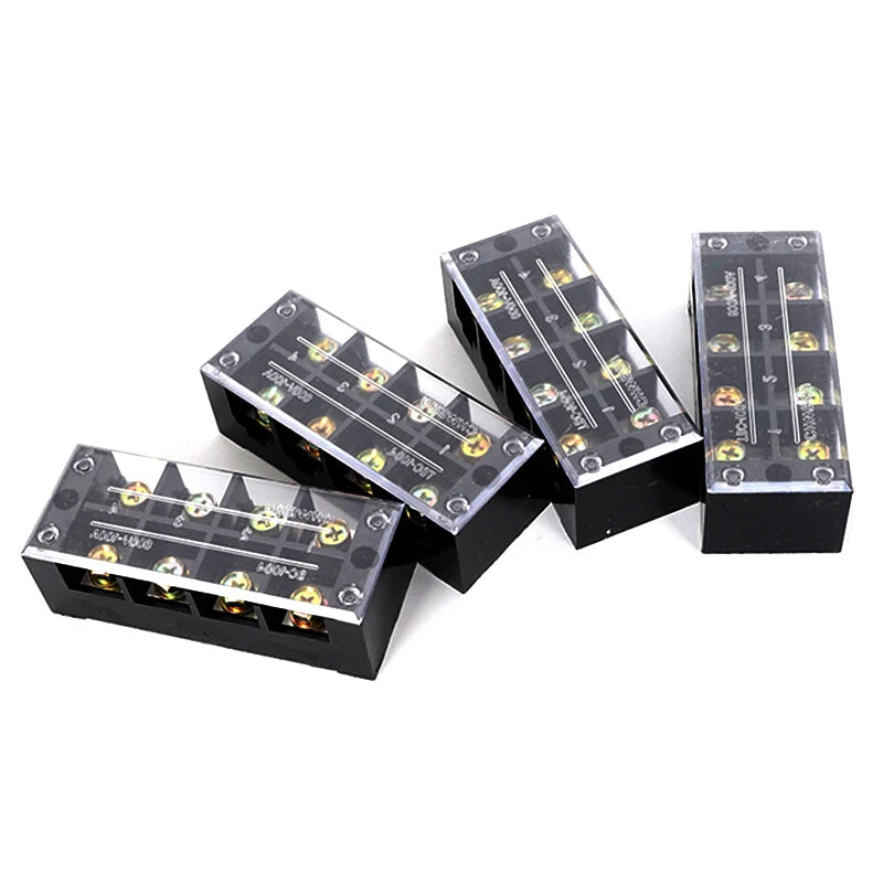 Dual Row Strip Screw Terminal Block Fixed Wiring Board Wire Connector TB-1503/TB-1506 15A TB-2503/TB2506 25A