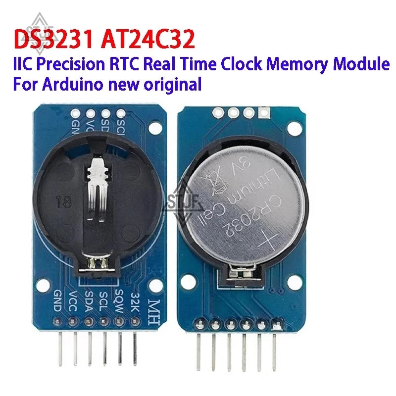 DS3231 AT24C32 IIC RTC Module Clock Timer Memory Module Beats Replace DS1307 I2C RTC Board for Arduino Raspberry Pi