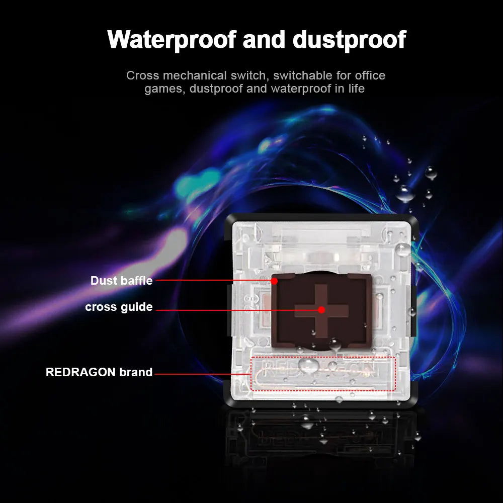 REDRAGON SMD RGB MX Low Profile 5.5 switch 3Pin Clicky Linear Tactile silent Mechanical keyboard red black blue brown Switche