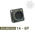 5015 MS3102A MS3106A MS3108A Circular Connectors 14S-2 14S-5 14S-6 MIL STD Plug&Socket MIL-C Military Specification Connector