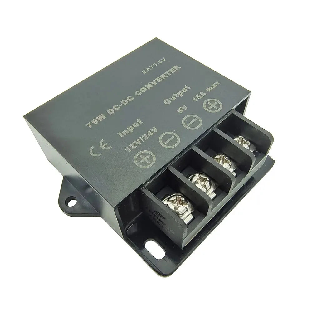 DC 12V 24V to 5V 5A 10A 15A DC DC Converter Step Down Voltage Regulator Buck Converter Car Power Supply Transformer Module